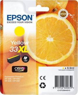 Epson 33XL Gul Bl&aelig;k C13T33644022