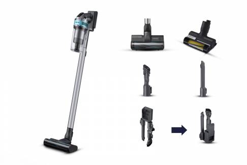 Samsung Jet 75E Pet VS20B75AGR1 St&oslash;vsuger Pind/h&aring;ndholdt 200W 0.8liter Black ChroMetal/teal mint