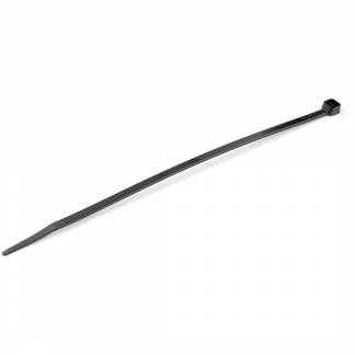 StarTech.com 20cm(8) Cable Ties, 4mm(1/8) wide, 55mm(2-1/8) Bundle Diameter, 22kg(50lb) Tensile Strength, Nylon Self Locking Zip Ties with Curved Tip, 94V-2/UL Listed, 100 Pack, Black - Nylon 66 Plastic - TAA (CBMZT8B) 20.32cm Sort