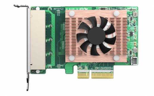 Quad port 2.5GbE 4-speed Network card