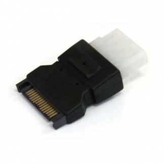 StarTech.com 15 pin Serial ATA strøm (male) - 4-PIN intern strøm (female) Sort Strømforsyningsadapter