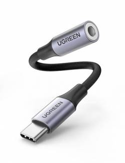 Ugreen USB-C til hovedtelefon jackstikadapter Gr&aring;