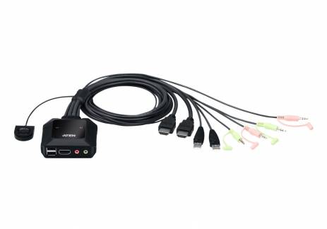 ATEN CS22H KVM / audio / USB switch Desktop