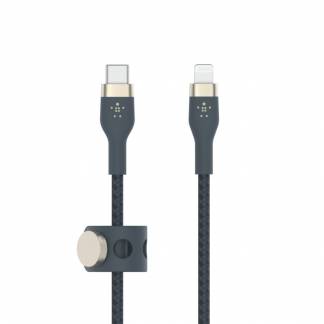 Belkin CHARGE USB-C LTG Braided Sil 1M B