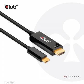 Club 3D CAC-1334 DisplayPort 1.2 til HDMI adapterkabel 1.8m Sort