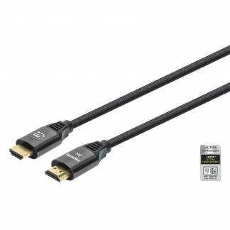 Manhattan HDMI han -> HDMI han 1 m Sort