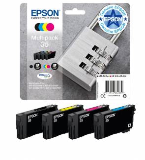 Epson 35 Multipack Sort Gul Cyan Magenta Bl&aelig;k C13T35864020