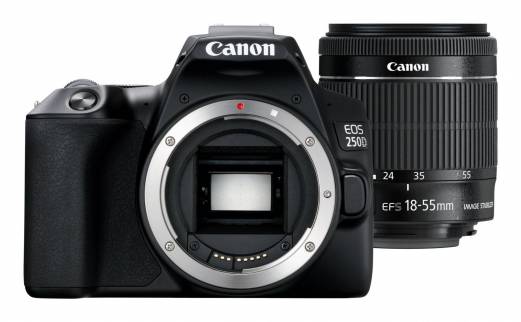 Canon EOS 250D 24.1Megapixel Sort Digitalkamera
