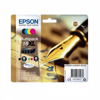 Epson 16XL Multipack Sort Gul Cyan Magenta