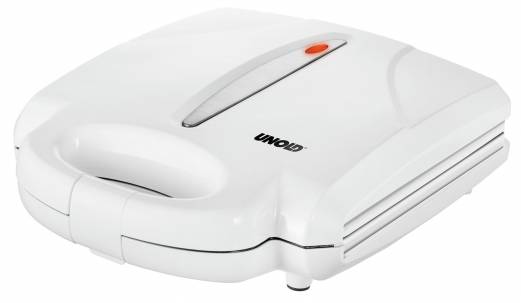 UNOLD 48360 Vaffeljern Hvid/rustfrit st&aring;l