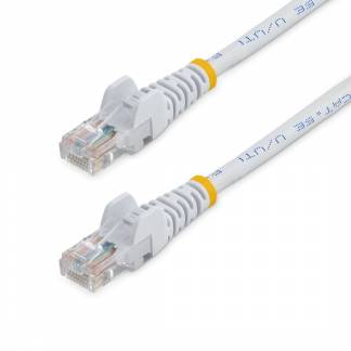 StarTech.com Snagless Cat 5e UTP Patch Cable CAT 5e Ikke afsk&aelig;rmet parsnoet (UTP) 3m Patchkabel Hvid