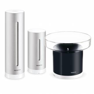 Netatmo NBU-NWS-NRG-EU Rain Pack Vejrstation Tr&aring;dl&oslash;s Indend&oslash;rs Udend&oslash;rs Gr&aring; aluminium