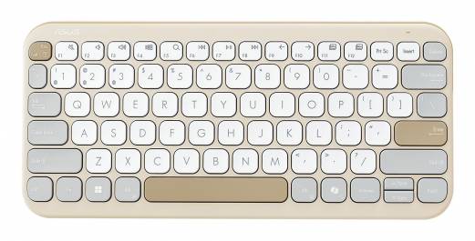 ASUS Marshmallow KW100 Tastatur Saksn&oslash;glekontakt Tr&aring;dl&oslash;s Tysk
