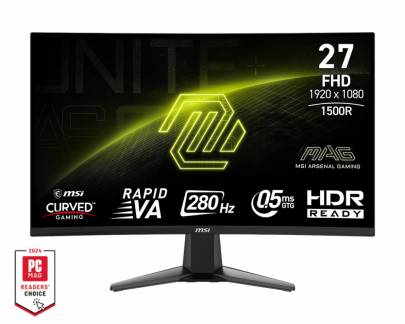 MSI MAG 276CXF computersk&aelig;rm 68,6 cm (27) 1920 x 1080 pixel Fuld HD LCD Sort