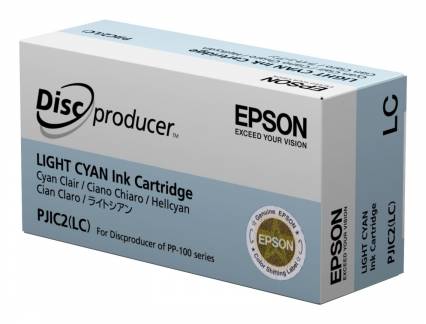 Epson Discproducer PJIC7(LC) Lys cyan 1000 DVD Bl&aelig;k