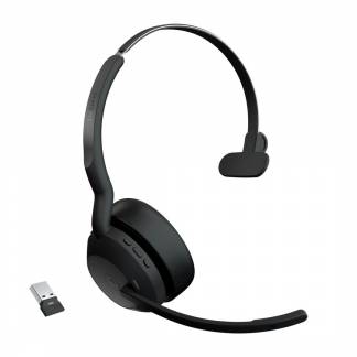 Jabra Evolve2 55 MS Mono Tr&aring;dl&oslash;s H&oslash;retelefoner Sort