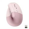 Logitech Lift Right Vertical Ergonomic Mouse, Rose/Dark Rose