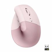 Logitech Lift Right Vertical Ergonomic Mouse, Rose/Dark Rose