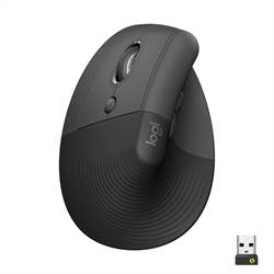Logitech Lift Left Vertical Ergonomic Mouse, Graphite Black