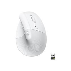 Lift Vertical Ergonomic Mouse for Business, White/Grey