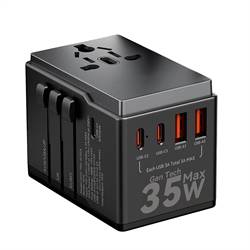  Travel Adapter 35W GaN 3xUSB-C + 2xUSB-A