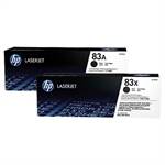  Twin Pack Black Laser Toner (83A)