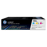  Cyan/Magenta/Yellow Laser Toner (CF341A / 126A)