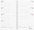 Week Planner International REFILL tværformat 2025