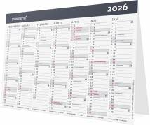Kontor-bordkalender Moderne A5 2026 26058100 