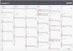 Kæmpekalender Moderne 2x6 mdr. papir rør 2026 