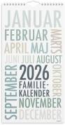 Familiekalender TrendArt 2026