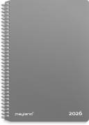 Ugekalender tværformat grå PP- plast 2026 