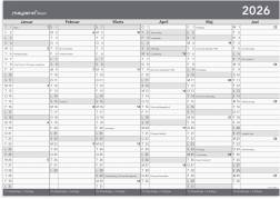 Basic kontorkalender m/whiteboard-funktion A2 2026