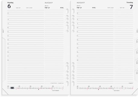 System A5 dagkalender REFILL 2025