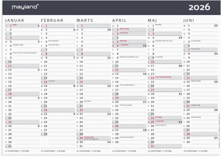 Kontorkalender Moderne A4 2026  
