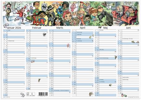 Vægkalender Otto Dickmeiss A3 2026