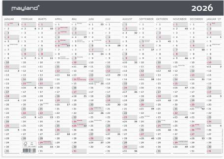 Kontorkalender Moderne A3 1x13 mdr. 2026 