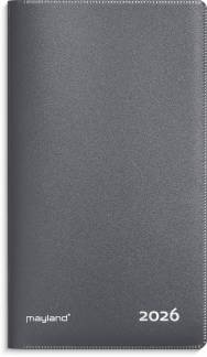 Index Planner månedskalender mørkegrå PP-plast 2026 26090050