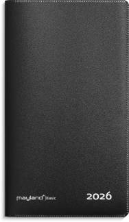 Basic månedskalender sort PP-plast 2026  26090100 