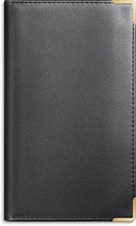 Index Planner månedskalender sort skind 2026