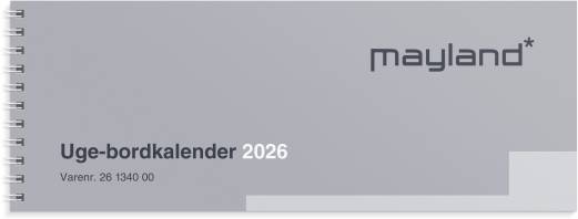 Uge-bordkalender 2026  