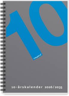 10-årskalender A5 m/illu. 2026  