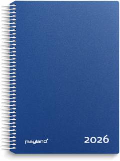 Timekalender blå PP-plast 2026  