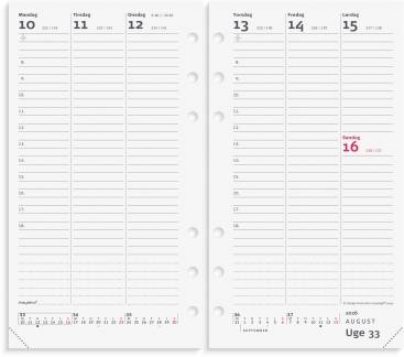 System PP ugekalender højformat REFILL 2026 26275000