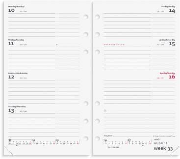 System PP International ugekalender tværf. REFILL 2026 26276500