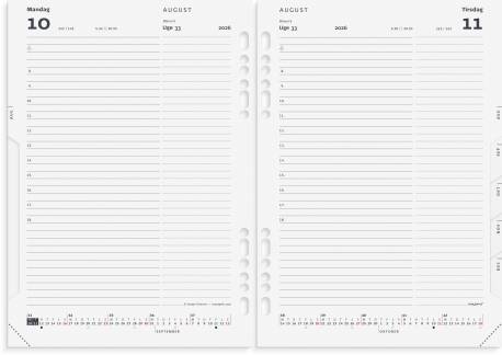 System A5 dagkalender REFILL 2026