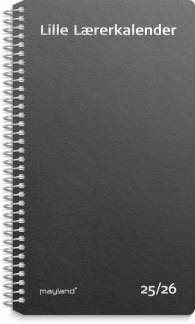 Studie Lille Lærerkalender matsort genbrugskarton 2025/2026