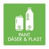 Piktogram PANT D&Aring;SER & PLAST 12x12 cm