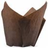 Muffinsform Mini Tulipan Ø35 mm Ark 100x100 mm brun 300 stk. 