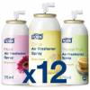 Luftfrisker Aerosol Tork Airfreshener Assorteret 75ml m Parfume t Spray A1 disp